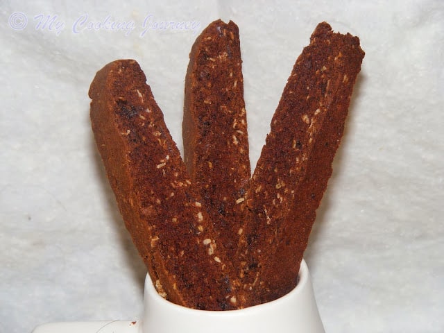 Tasty Chocolate and Oats Biscotti.