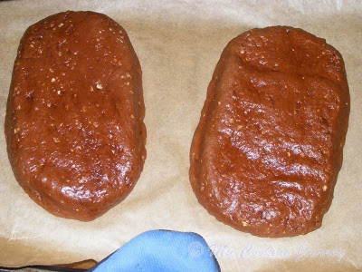 Dividing the dough in two part.