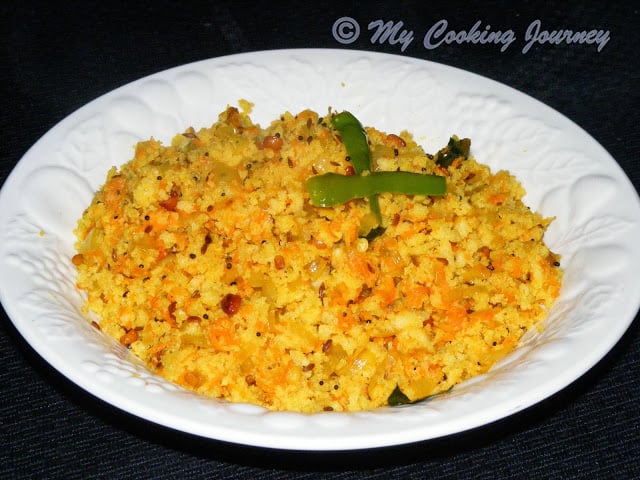 Idli Upma is ready to serve