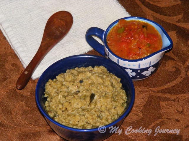 Oats Pongal served