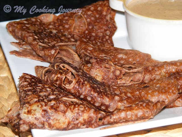 Ragi Dosai in a Dish