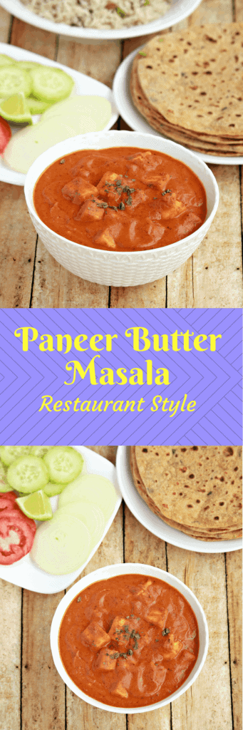 Restaurant Style Paneer Butter Masala 