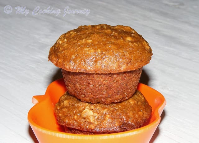 Whole Grain Muffin served in a dish