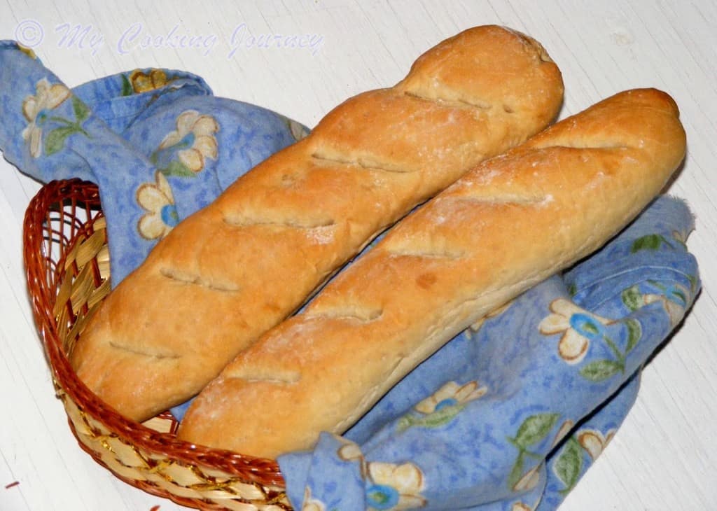 Homemade Crusty French Baguettes