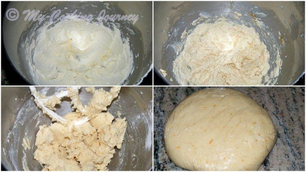 Making a dough in a Bowl