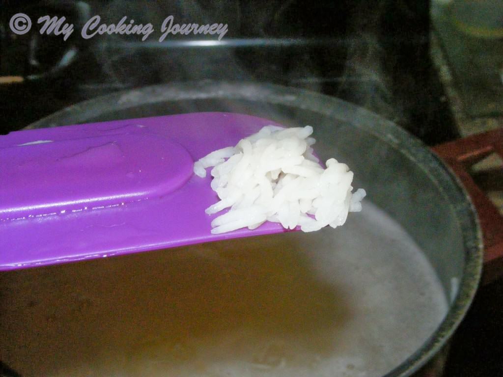 Cook the soak Rice