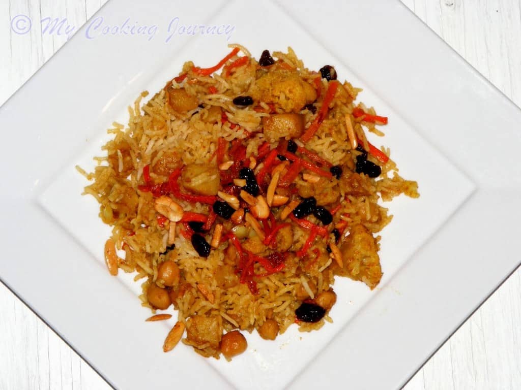 Quabuli Pulao in Plate