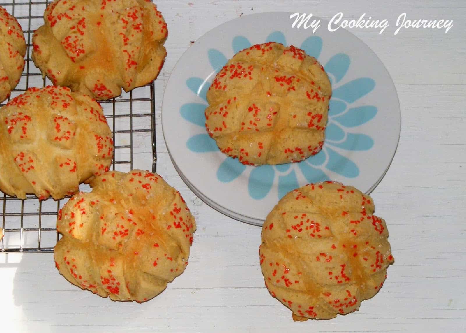 Japanese Melon Pans Cookie Covered Bread Rolls