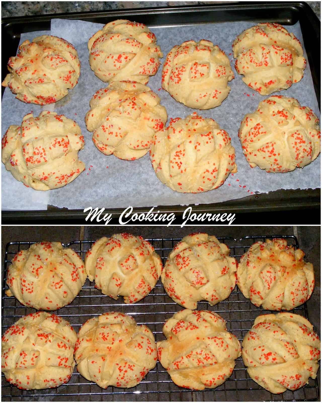 Japanese Melon Pans Cookie Covered Bread Rolls