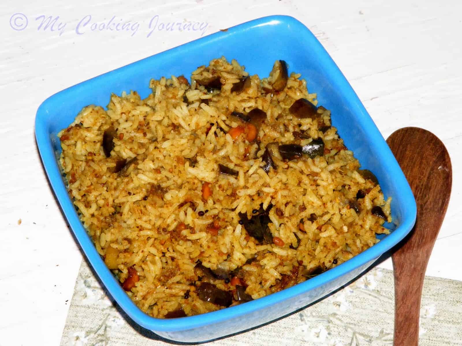 Vaangi Bhaat / Kathirikkai Saadham / Eggplant Rice – Version 2 Vaangi Bhaat %%