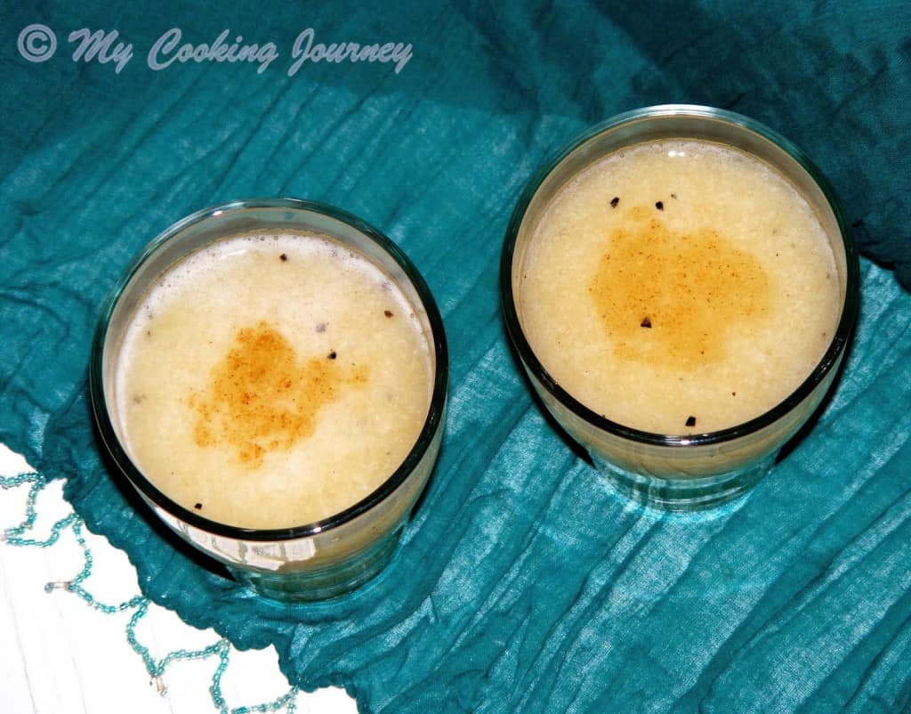 Bihar Aam Jhora served in a glass