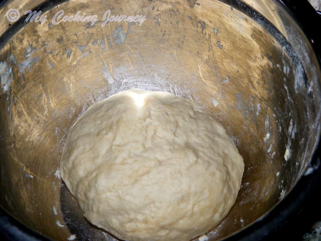 Dough in a large bowl