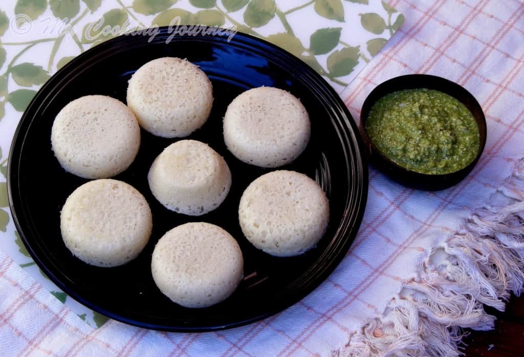 Goa Sannas with Special coconut chutney