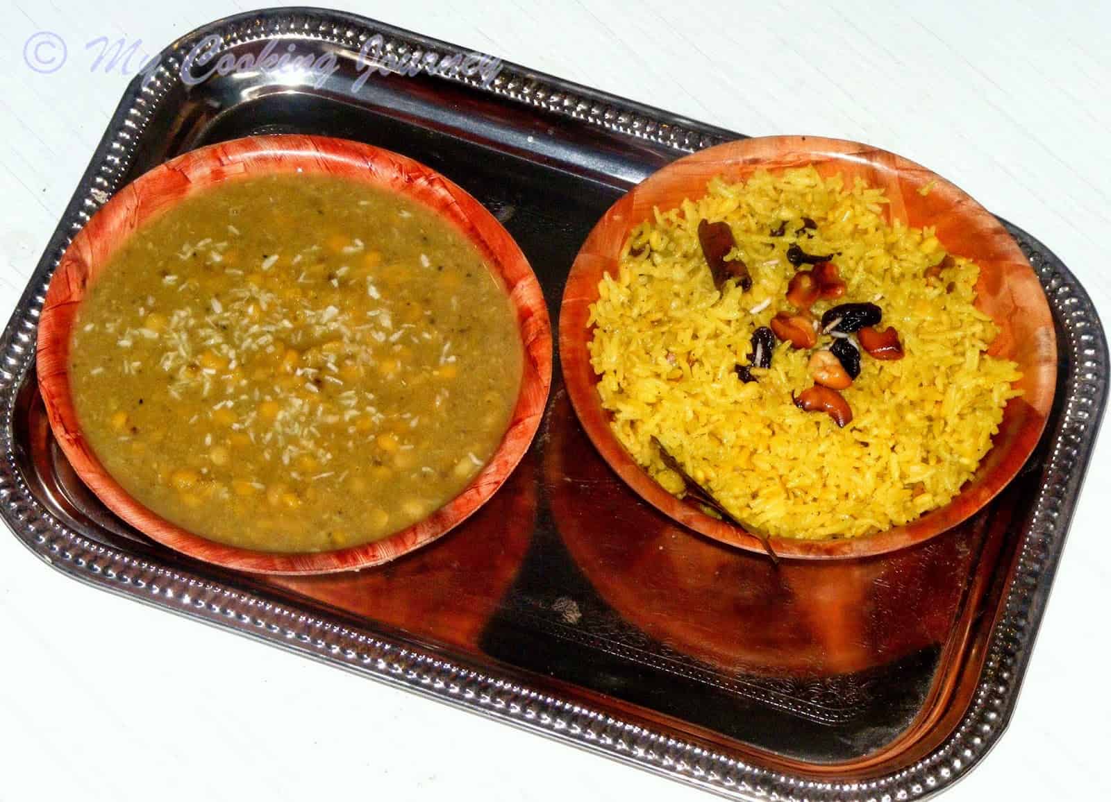 Mitha Khechudi and Mitha Dali from Odisha/Orissa – Sweet Kichadi with Sweet Dal Orissa %%
