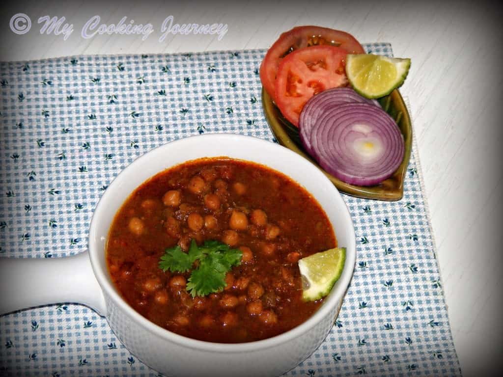 Punjab Channa Masala in a cup