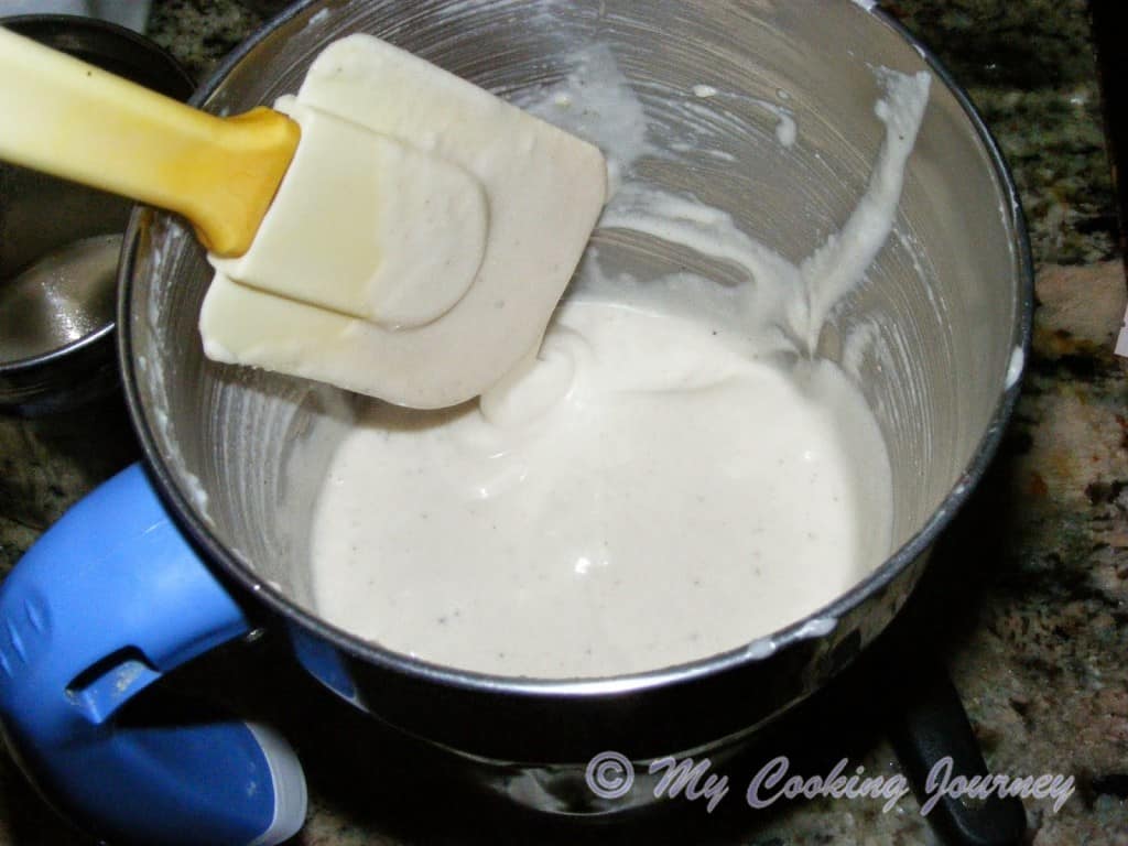 Blending rice making paste in a blender