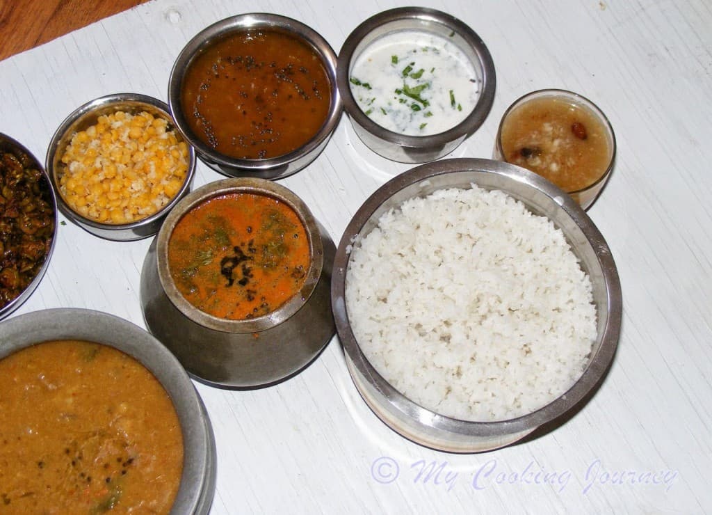 Thayir Pachadi in a bowl