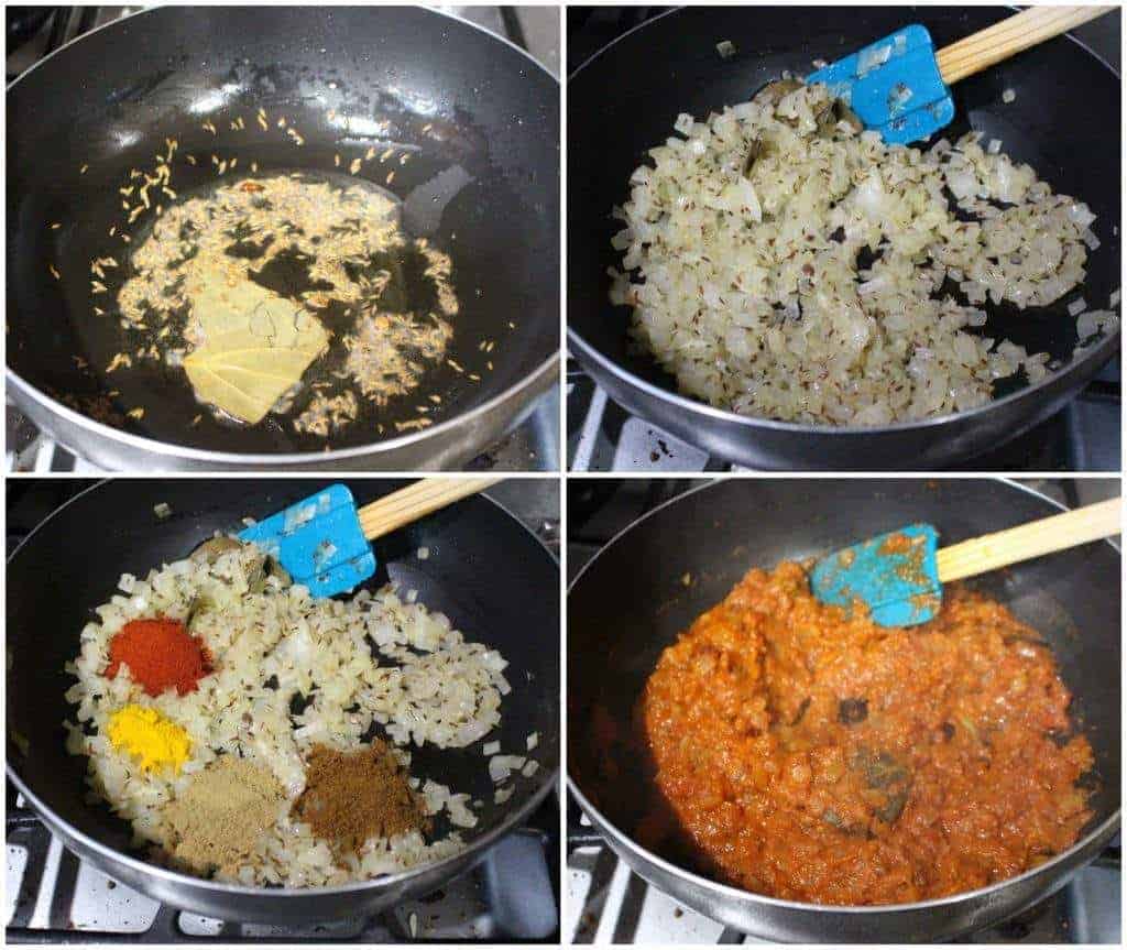 Ste by step procedure for making paneer subzi