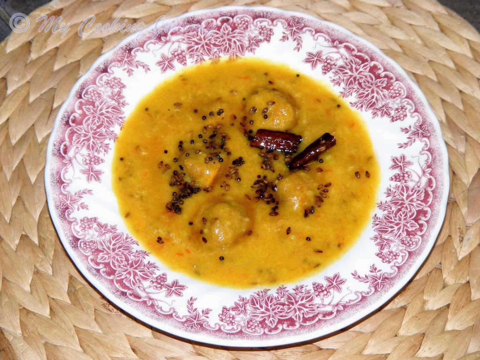 Dubke from Uttarakhand – Gravy of lentils with fried dumplings Uttarakhand Dubke %%