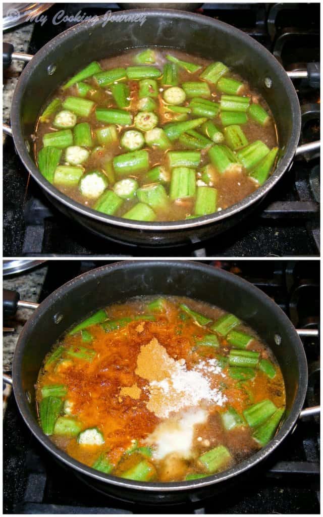 cooking okra in tamarind water
