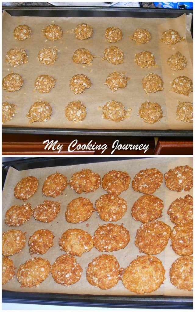 Bake the cookies in oven