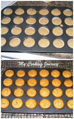 Bake the muffins in a oven