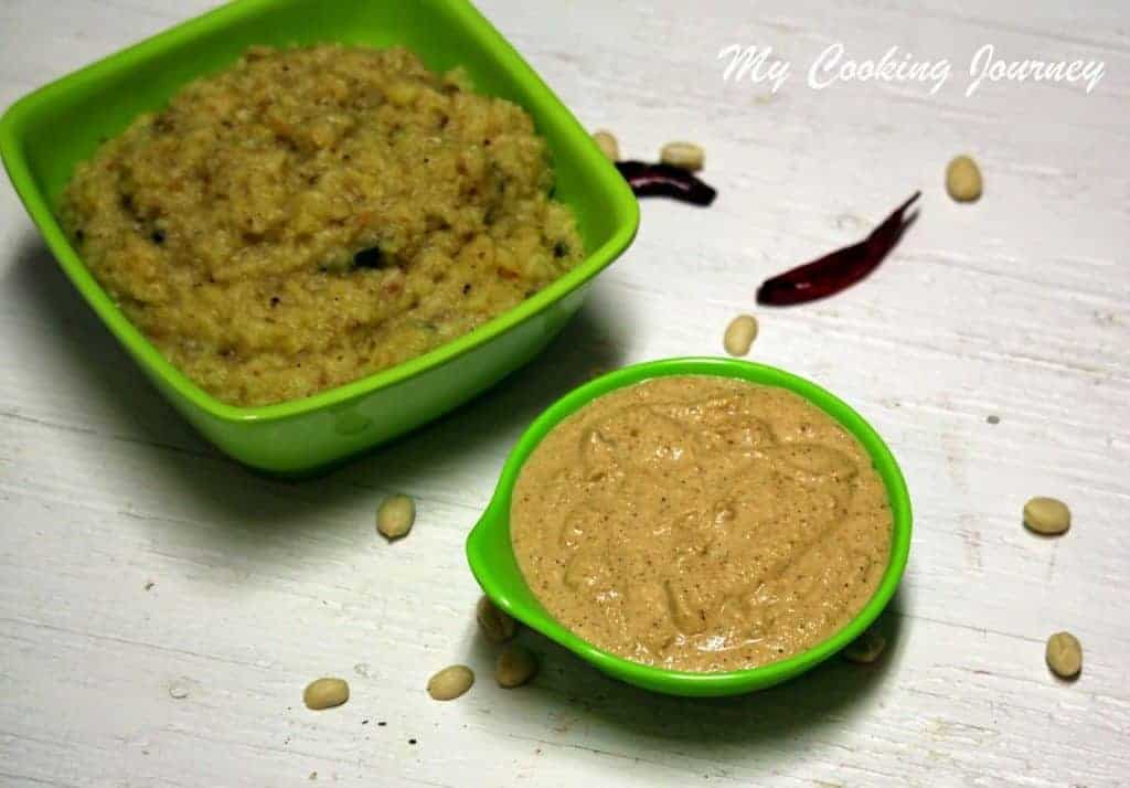 Peanut Chutney ready to serve