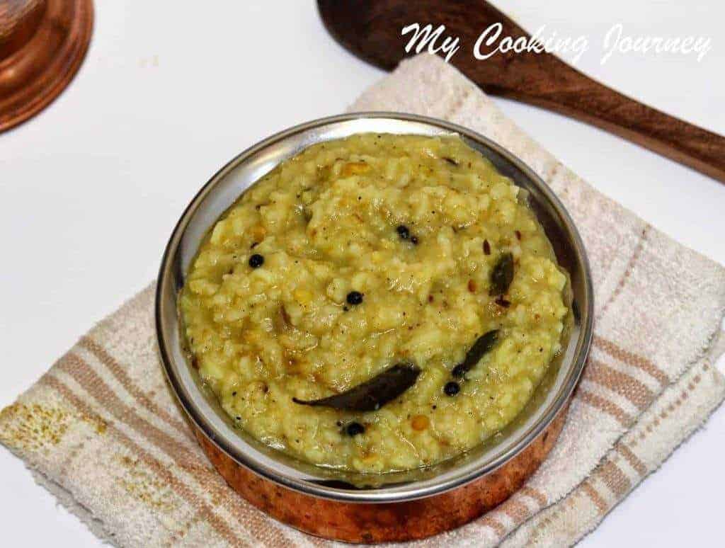 Ven Pongal in a bowl