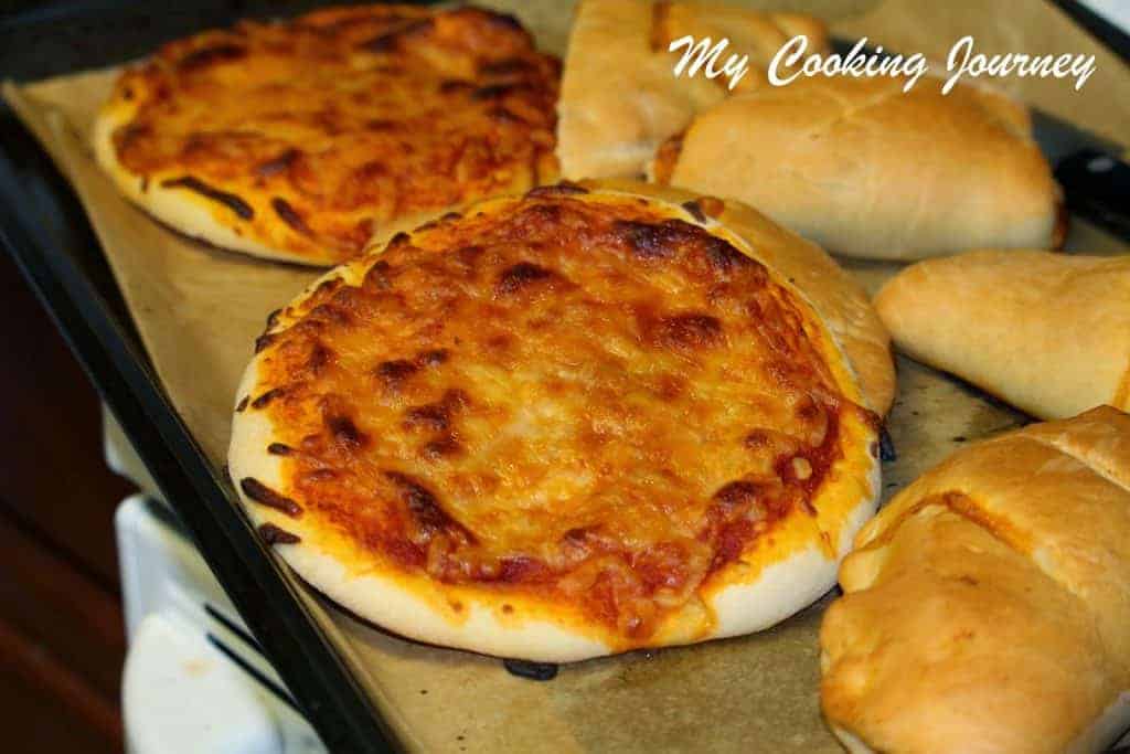 Veg Calzones on a tray
