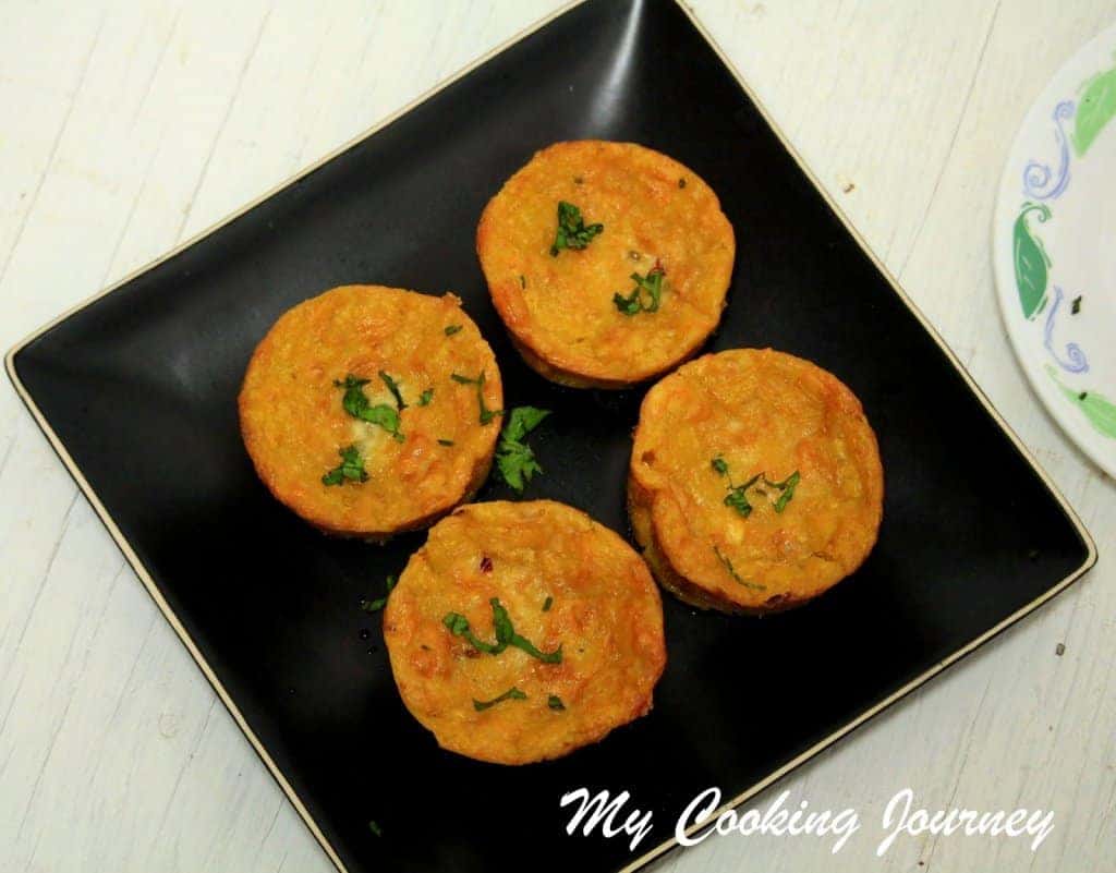 Vegetable and Cheese Savory Muffins is served and ready to eat