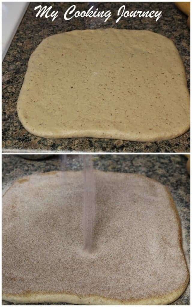 Roll the dough to 9 inch square