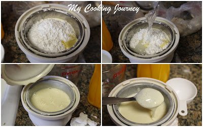 Blending ingredients to make Creamy homemade Condensed milk