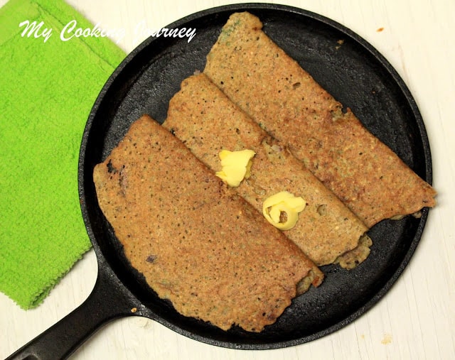 Brown Rice And Lentils Crepe is ready.