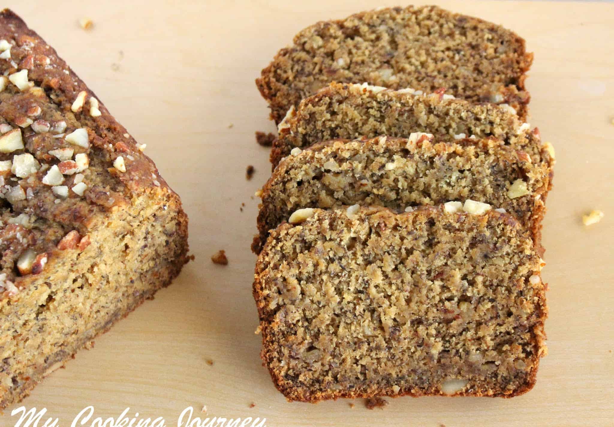 Banana Almond Bread – Egg less Banana Bread Banana Almond Bread