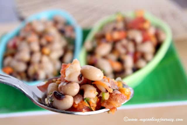 Healthy Black Eyed Peas Salad.