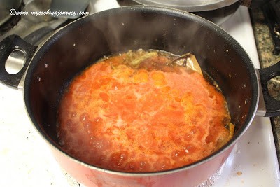 Tomato masala for Paneer butter masala