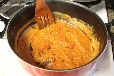 Tomato and cashew paste for paneer butter masala