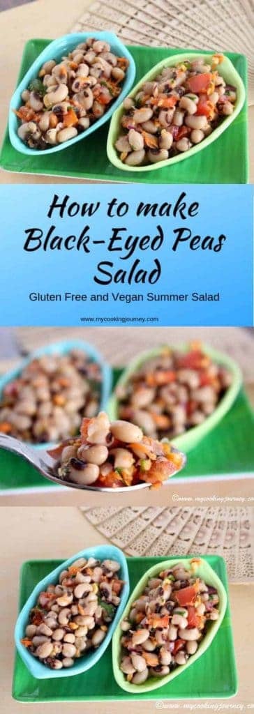 How to make Black eyed peas salad