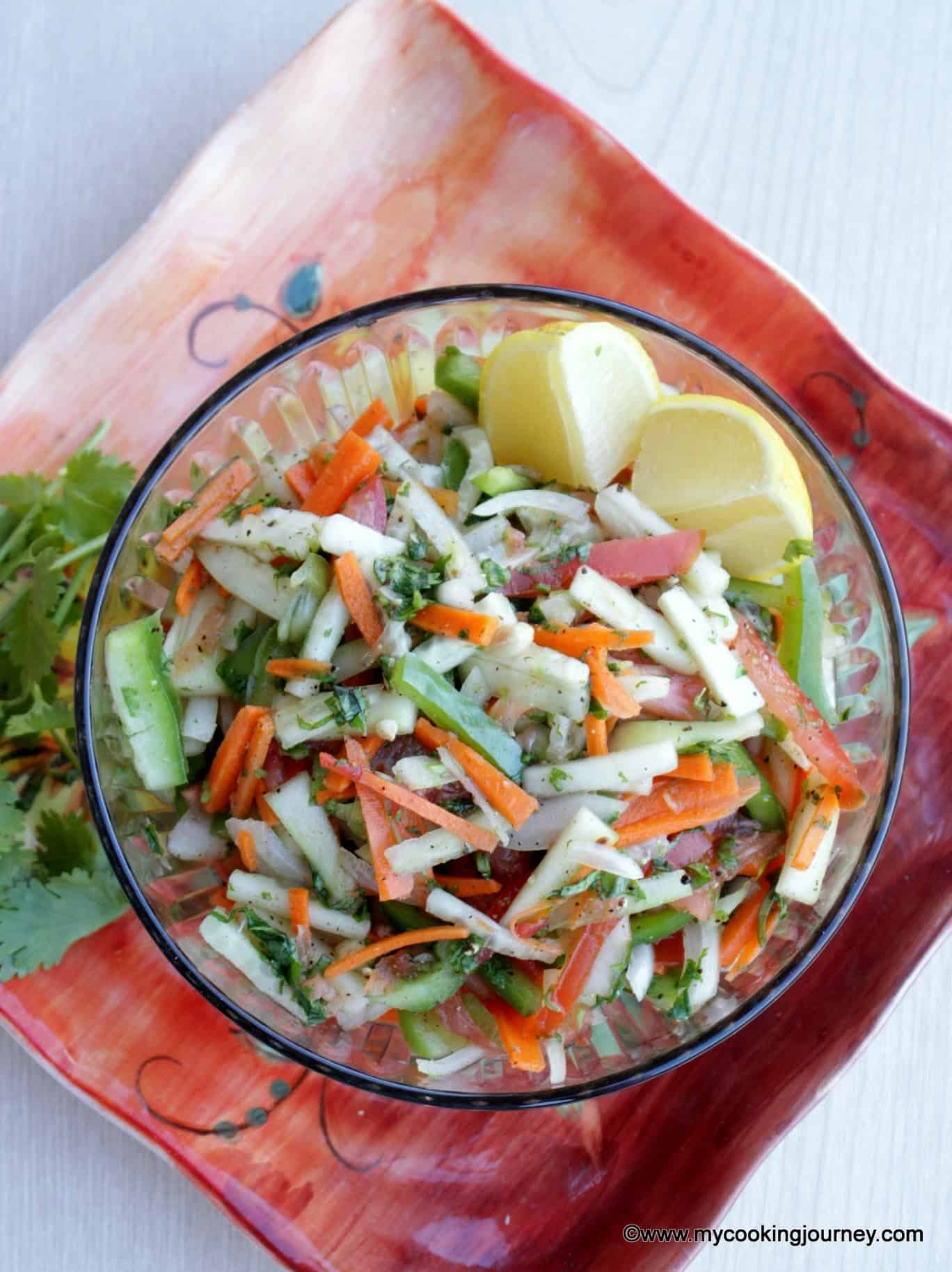 Kachumber – Simple Mixed Vegetable Salad Kachumber