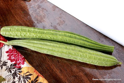 Fresh ridge gourd / peerkangai from garden