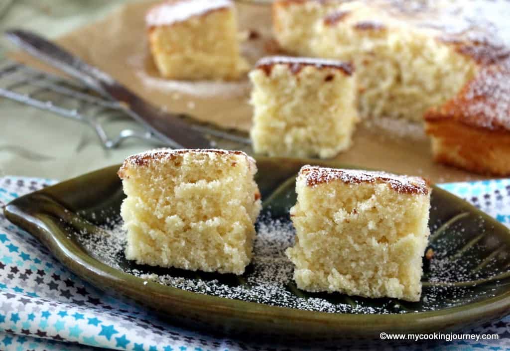 Hot Milk Cake sliced