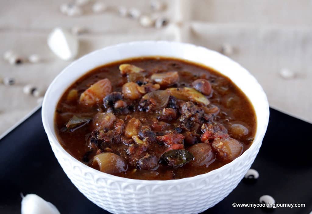 Thatta payiru kuzhambu cooked and ready to ready to serve