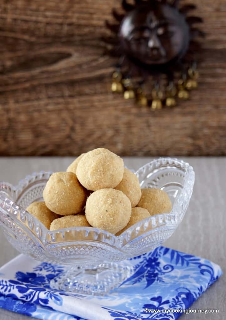 Sesame Balls With Jaggery in a glass bowl
