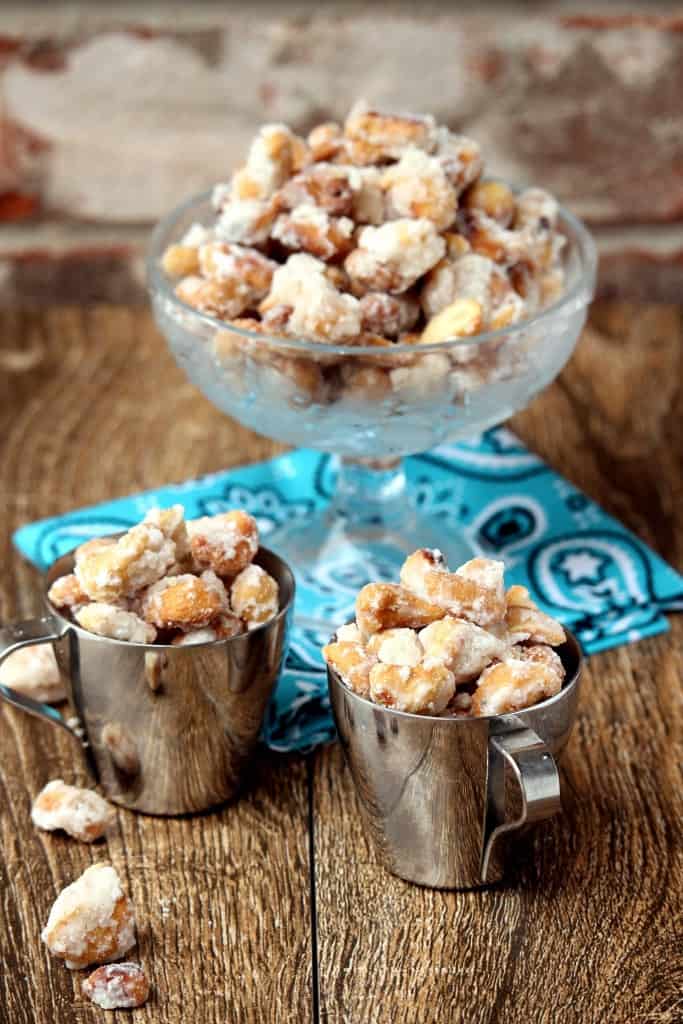 Candied Cashew Nut served in 3 different bowls