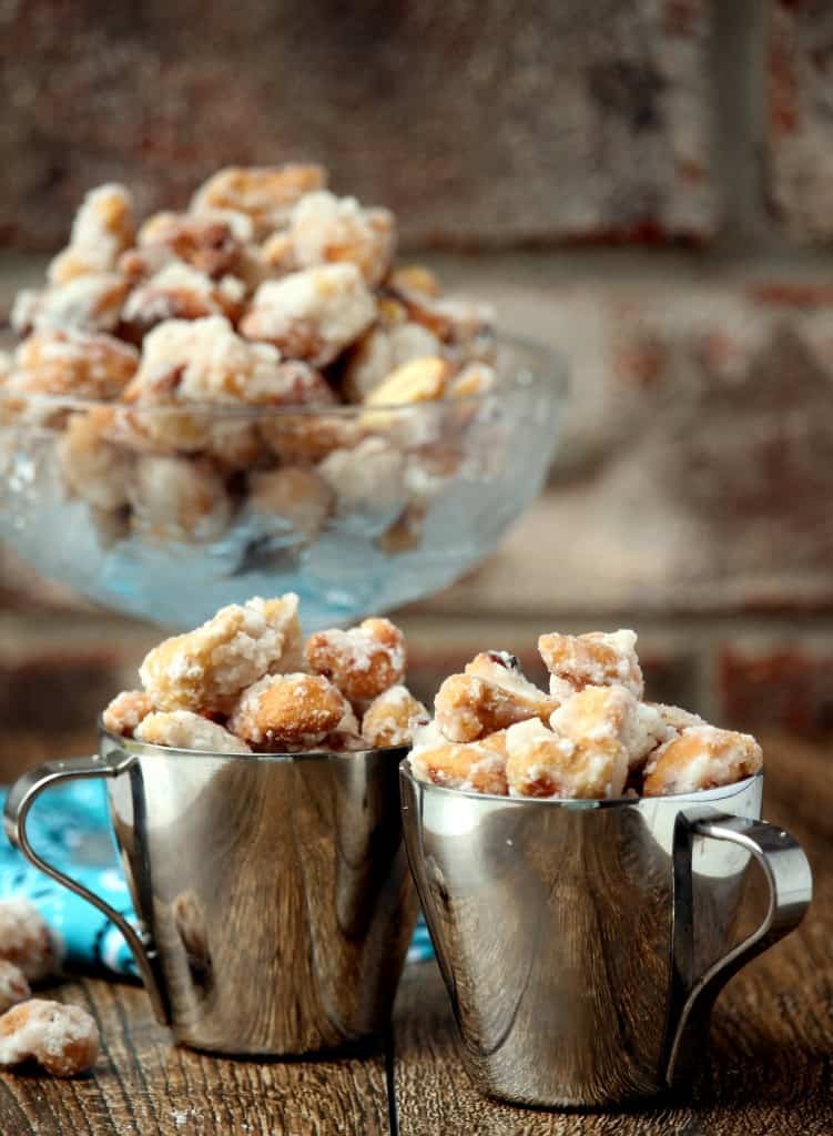 Cashew nut nokkal in steel bowls