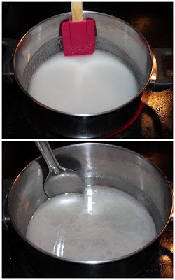 Making the sugar syrup