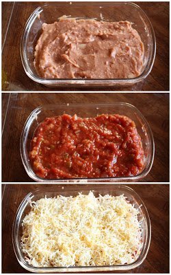 Spread ingredients in a bowl