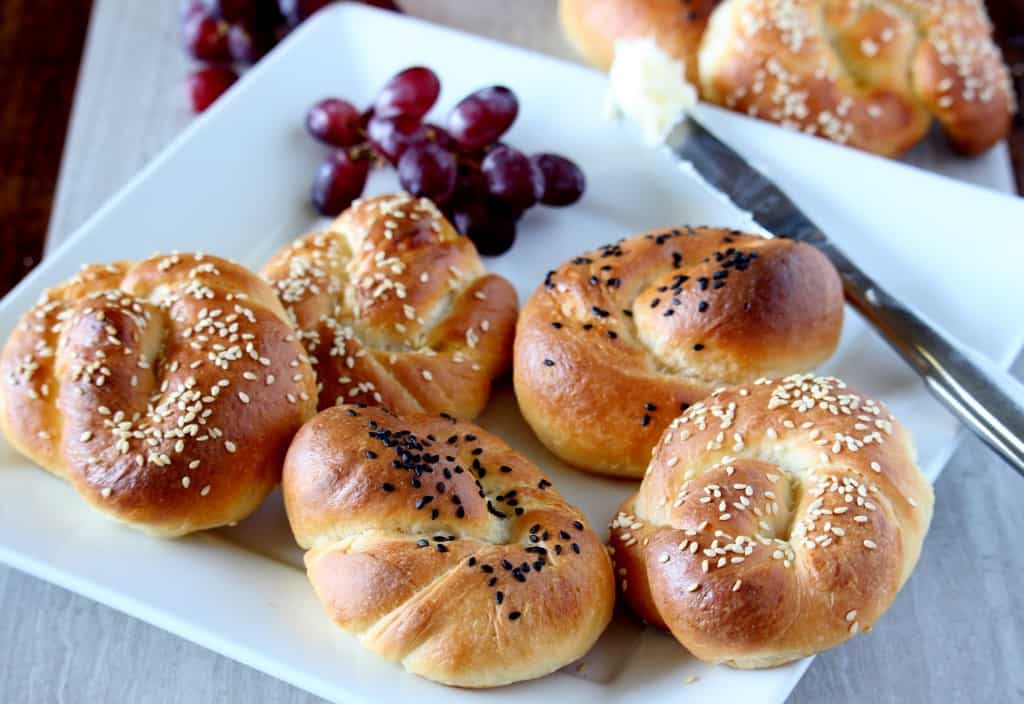 Soft Turkish Bagel with butter.