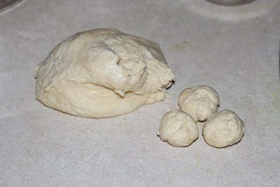 Making balls of dough