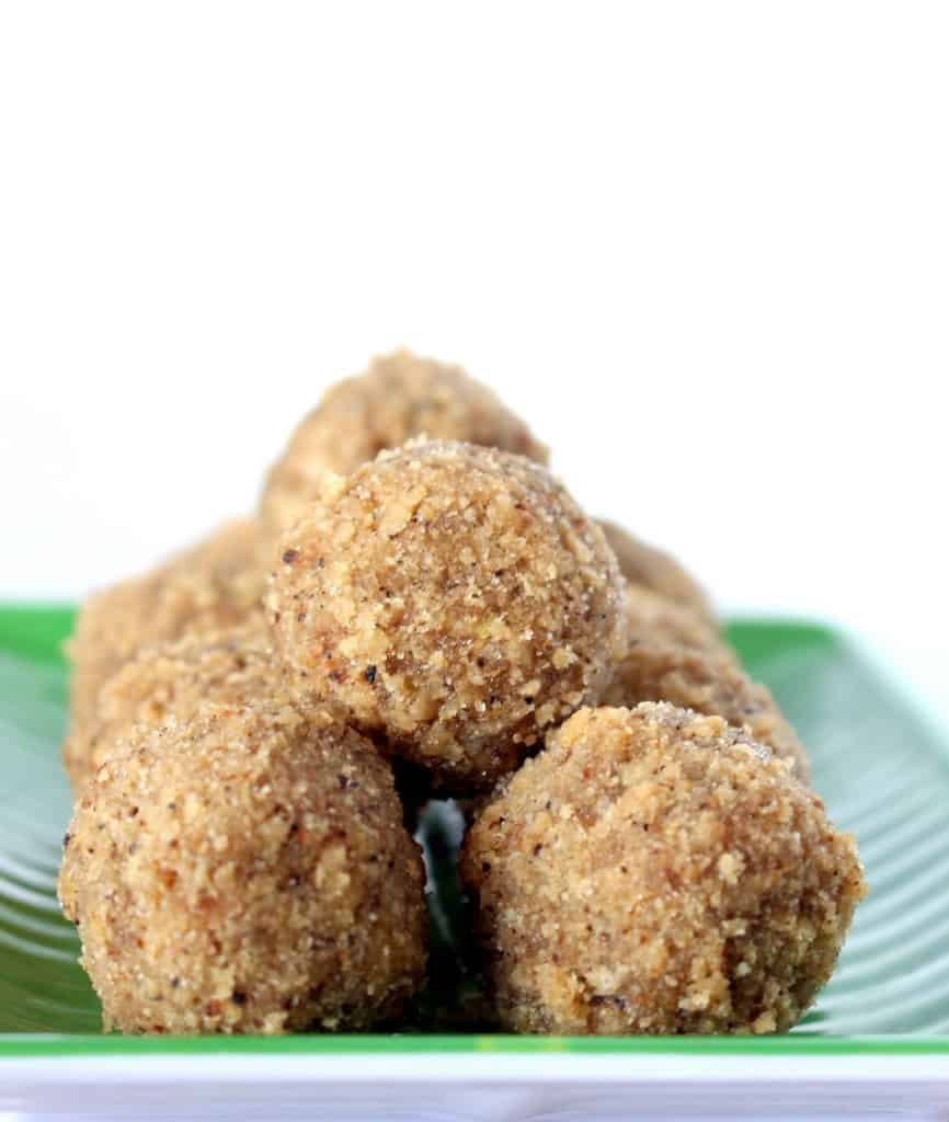 close up shot of ladoo